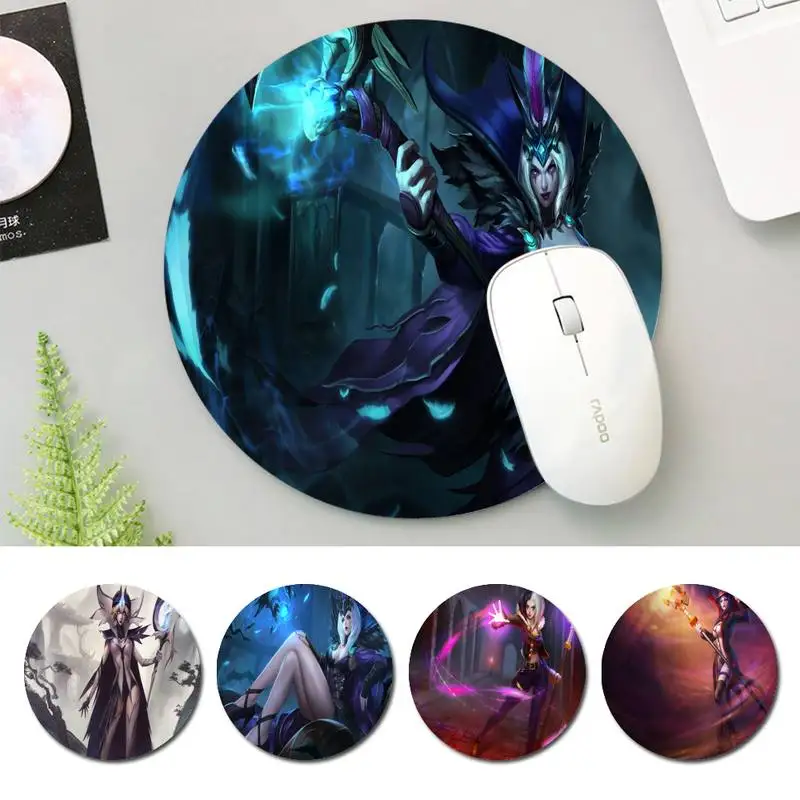 

Round LOL LeBlanc Mouse Mat mouse non-slip pad player pad Round size rubber Gaming mouse Pad office Desk Mat