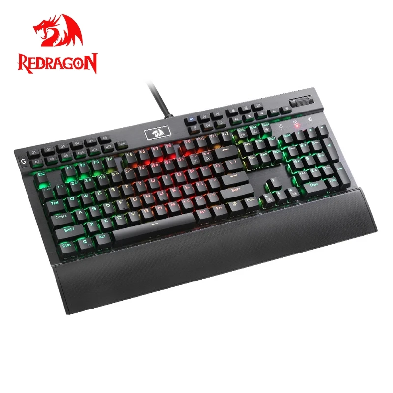 Механическая игровая клавиатура Redragon K550 с алюминиевым USB Rgb красным и фиолетовым