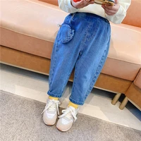 casual baby spring autumn jeans pants for boys girls children kids trousers clothing high quality teenagers 2021
