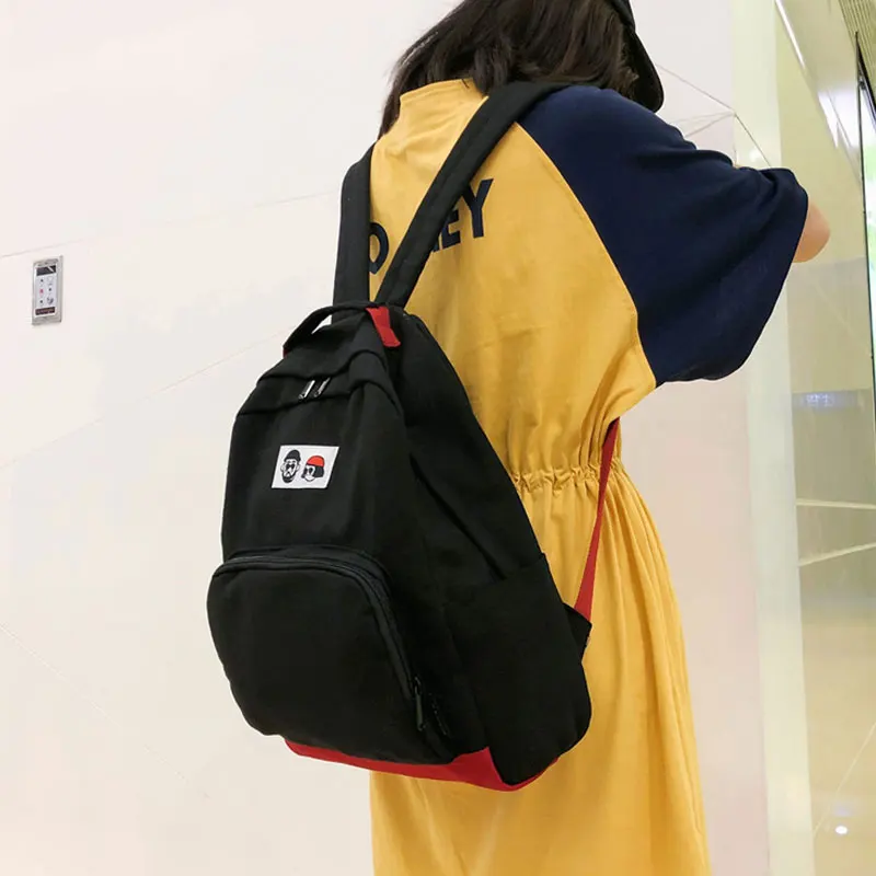 LJT повседневный рюкзак для женщин большой емкости холщовый Рюкзак Японский