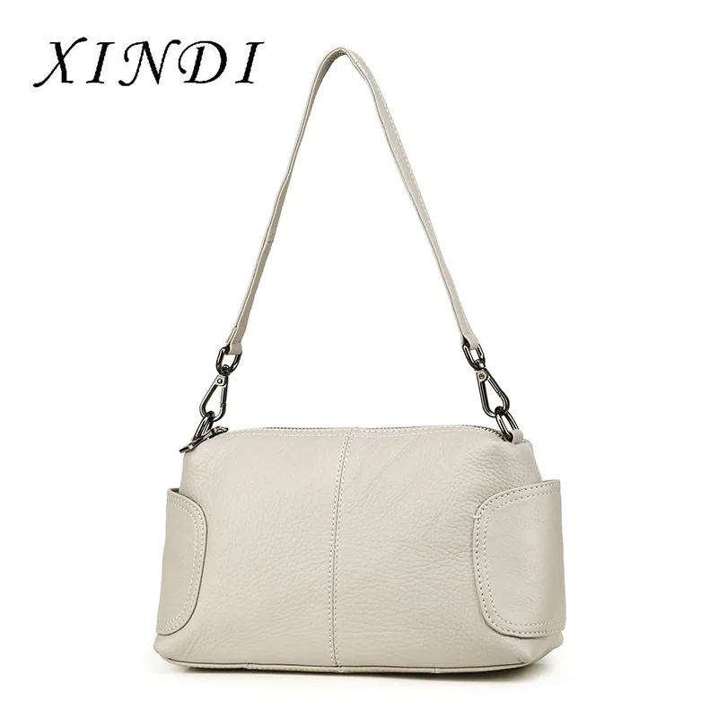

XINDI 2019 Hot Women Handbag Bolsa Feminina Genuine Leather Women Tote Bag High Quality Shoulder Messenger Bags Sac A Main
