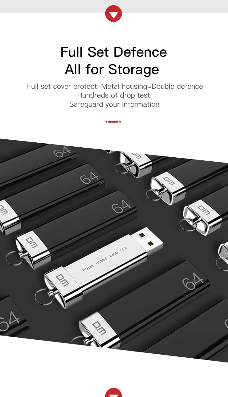 Высокоскоростной 3,0 PD138 128GB 64GB 32GB USB флэш-накопитель для компьютера