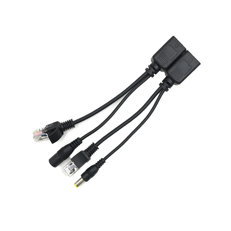 

10 пар POE сплиттер и POE инжектор RJ45 на вход питания/выход, сепаратор, комбинированный POE адаптер, коммутатор, кабель