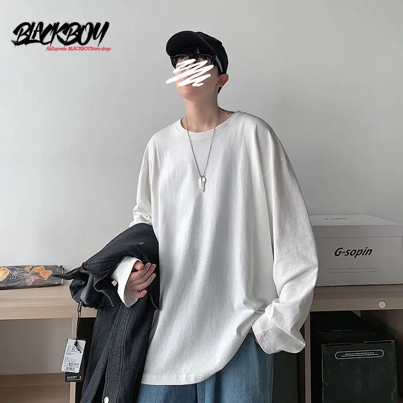 

BLACKBOY Couples Wear Autumn 2021 New Students Retro Butterfly Long-sleeved T-shirts for Men and Women In Autumn Clothes