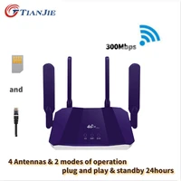 300mbps 3g 4g wifi router wireless vpn modem 4g sim card outdoor lte wi fi bridge 2 external antennas networking wanlan routers