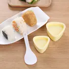 Портативная треугольная искусственная кожа с ложкой, приспособление для суши, кухонные инструменты, рис для более равномерного и деликатного суши