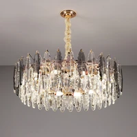 modern led crystal pendant lights lighting living room bedroom restaurant crystal lamp luxury atmospheric indoor decor lighting