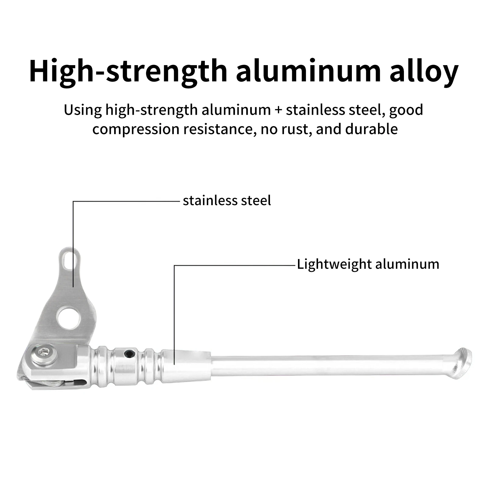 

Bicycle Accessories Aluminum Alloy Mountain Bike Foot Support Side Support Bicycle Feet Bicycle Parking Feet Bicycle Footrest