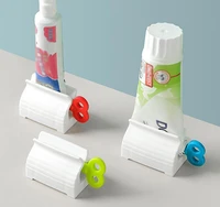 Toothpaste Tube Squeezer Easy Dispenser Rolling Holder Removable Easy Clean Plastic Tooth Paste Press Rolling Squeezer Tube