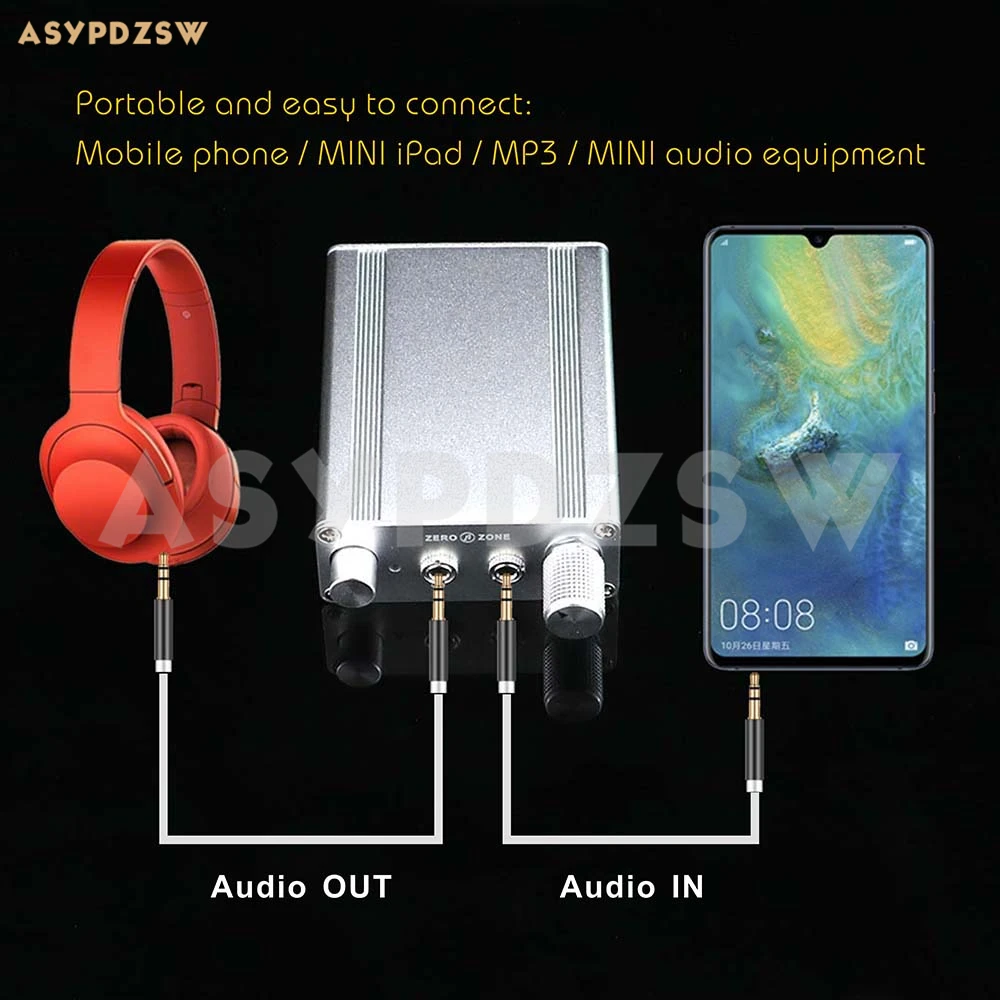 Готовая MINI-RA1 версия батареи портативный усилитель для наушников JRC4556 3,5 Jack