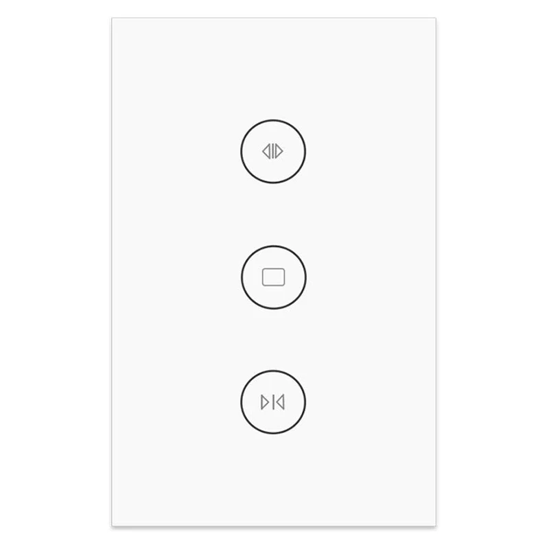 US White WiFi умный переключатель для занавесок Smart Life Tuya для электрического моторизованного занавеса жалюзи работает с Alexa и Google Home - Цвет: US White