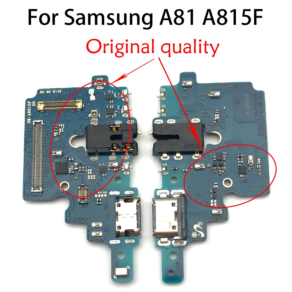 

5pcs/lot New Charging Port Connector Board For Samsung Galaxy A81 A815 A815F Charge USB Jack Flex Microphone Mic