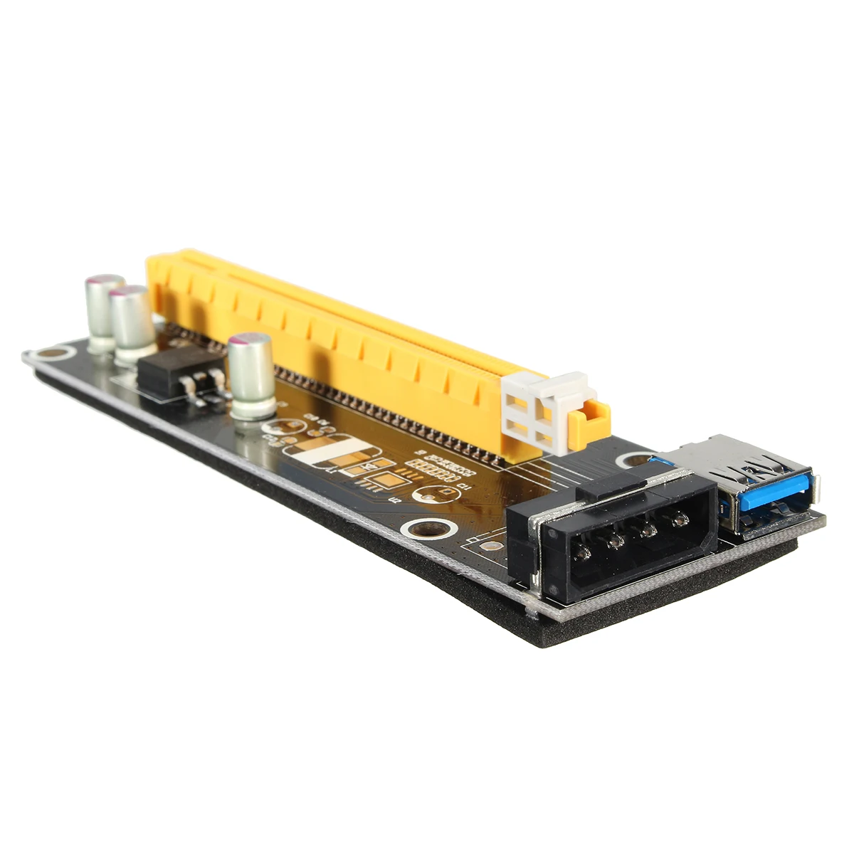 

Durable 6pcs PCIE USB3.0 Extender Card Cable PCI-E PCI Express 1x To 16x Adapter Riser Card Adapter Extension With Power Cable