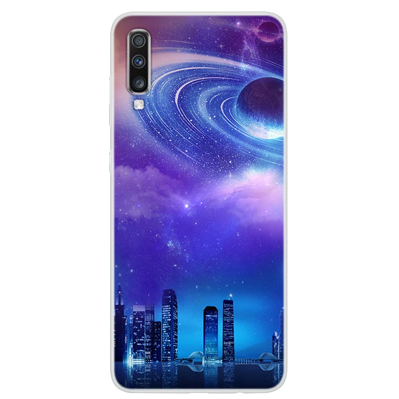 For Samsung Galaxy A70 Case A 70 Silicone Soft A51 A61 A71 A81 A91 A31 A21 A41 Cover Starry Stars |