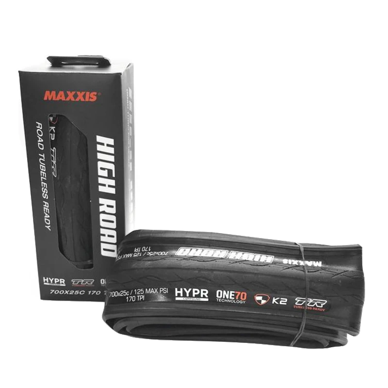 Шина для велосипеда Maxxis High Road M218 бескамерная дорожная BikeTire 700x25C 170 PSI|Велосипедные