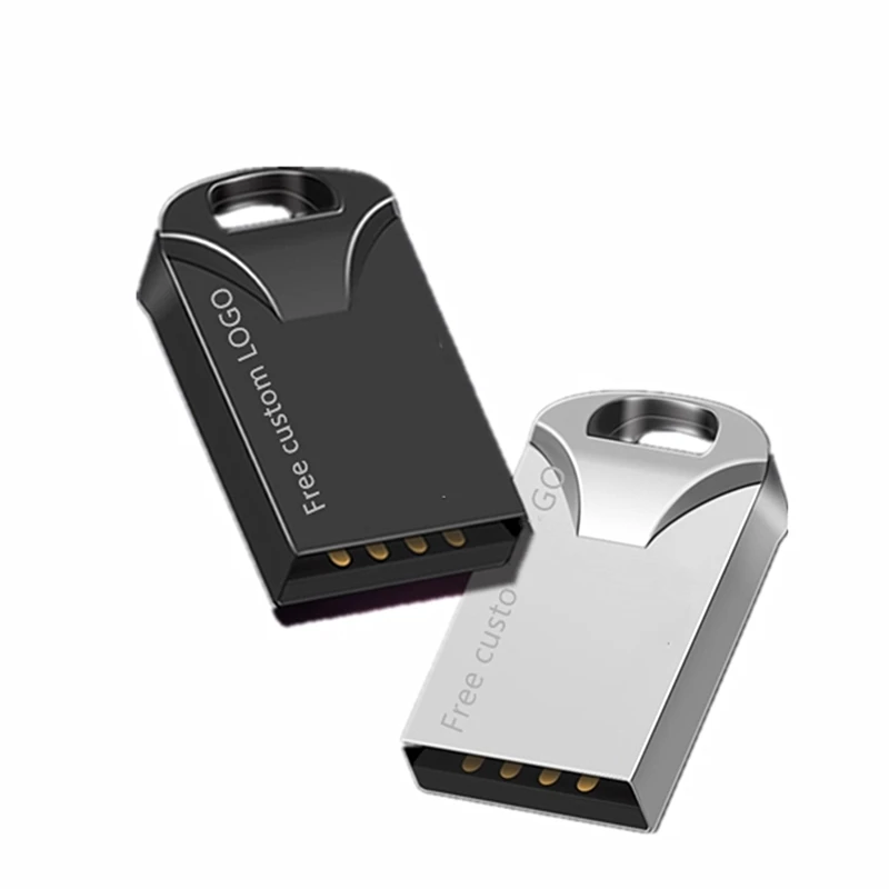 Черная usb-флешка 128 ГБ высокоскоростная флеш-карта памяти 64 ГБ Флешка 32 Гб металлическая Usb флешка 16 Гб Флешка 8 ГБ логотип на заказ