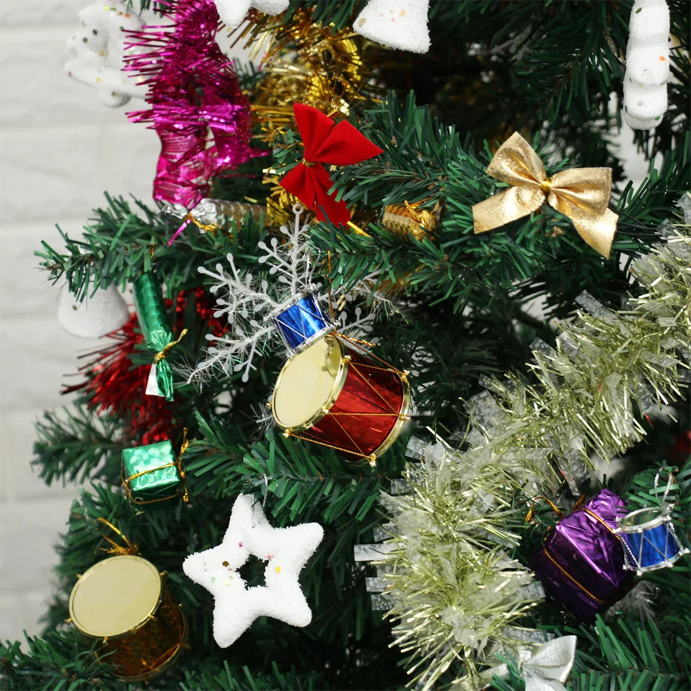 Christmas Tree Hanging Mini Foam Candy Square Gift Box Acorn Bowknot Top Pentacle Ornaments Xmas DIY Decoration Merry Pendants | Дом и сад