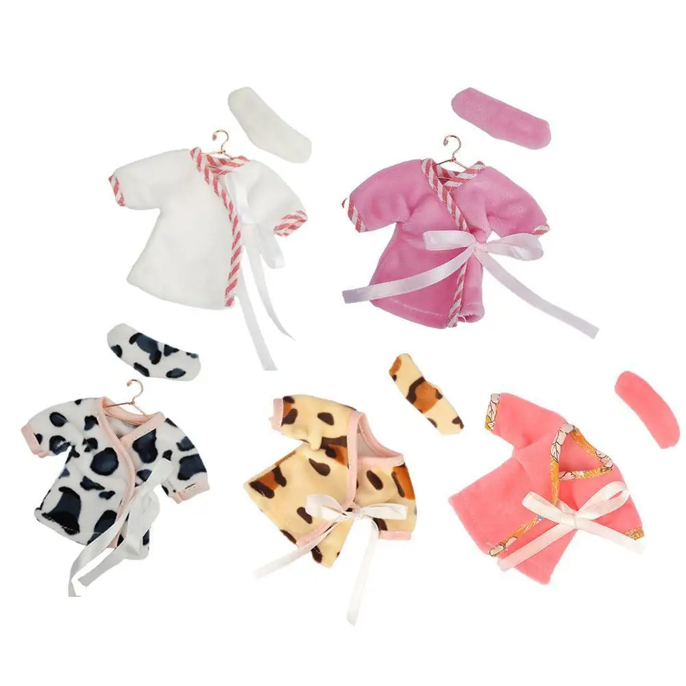 

New 16cm Doll Costume Clothes Fashion Cute Doll Skirt Denim Overalls Girl Dress Up Universal Toy Accessories Children DIY Gifts