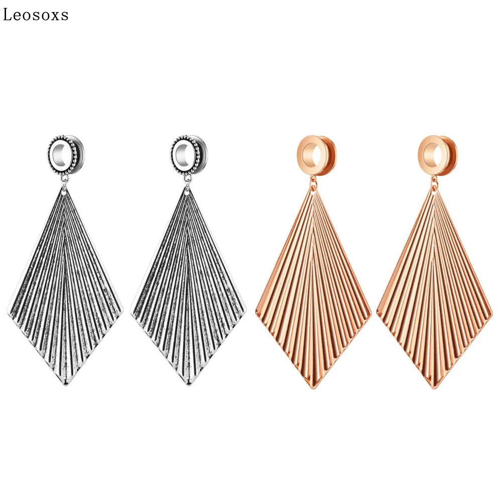 

Leosoxs 2 Pcs Jewelry New Hot Sale Fan-shaped Retro Ear Spreading Yarn Gold Leaf Pendant Ear Pinna