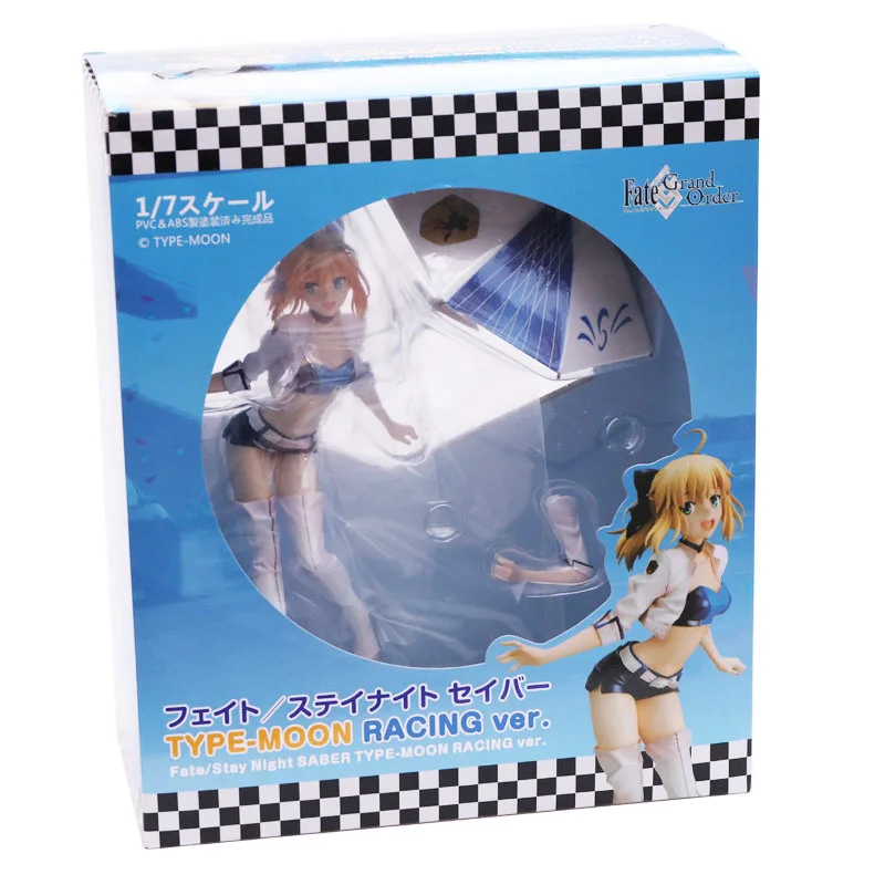 

27CM Anime Fate Zero Saber Racing Girl Figurine PVC Action Figure Ornament Model Toy Birthday Gift Movie Collection Free Shippin
