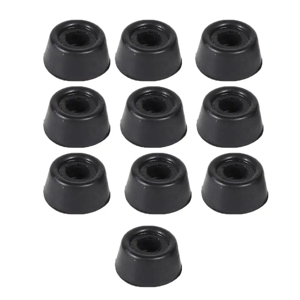 

10pcs Hot Sale Pool Cue Tail Protective Sleeve Classic Delicate Texture Solid Billiard Bar Rubber Bottom Support Pad