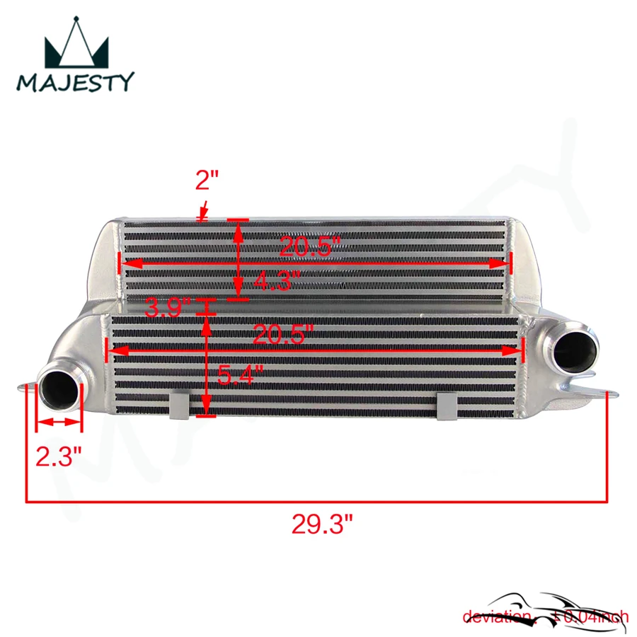 Тюнинг производительности интеркулер подходит для 635d E63/E64 525d 530d 535d E60/E61 04-10 |