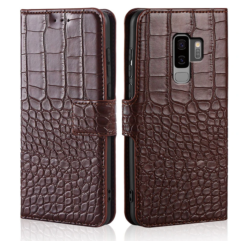 

case for Samsung Galaxy S9 Plus s9+ Case Crocodile texture leather Cover Phone Cases for Samsung Galaxy S9 Plus s9+ Coque flip