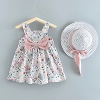 melario childrens clothing baby girl clothes summer party clothing for girls dress cherry dot princess dresses bow hat outfits