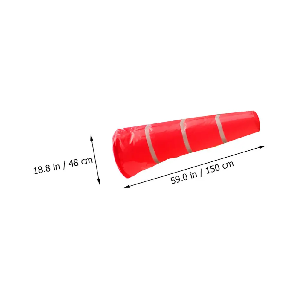 

1Pc Outdoor Windsock Hanging Reflective Windsock Outdoor Wind Cone (Red)