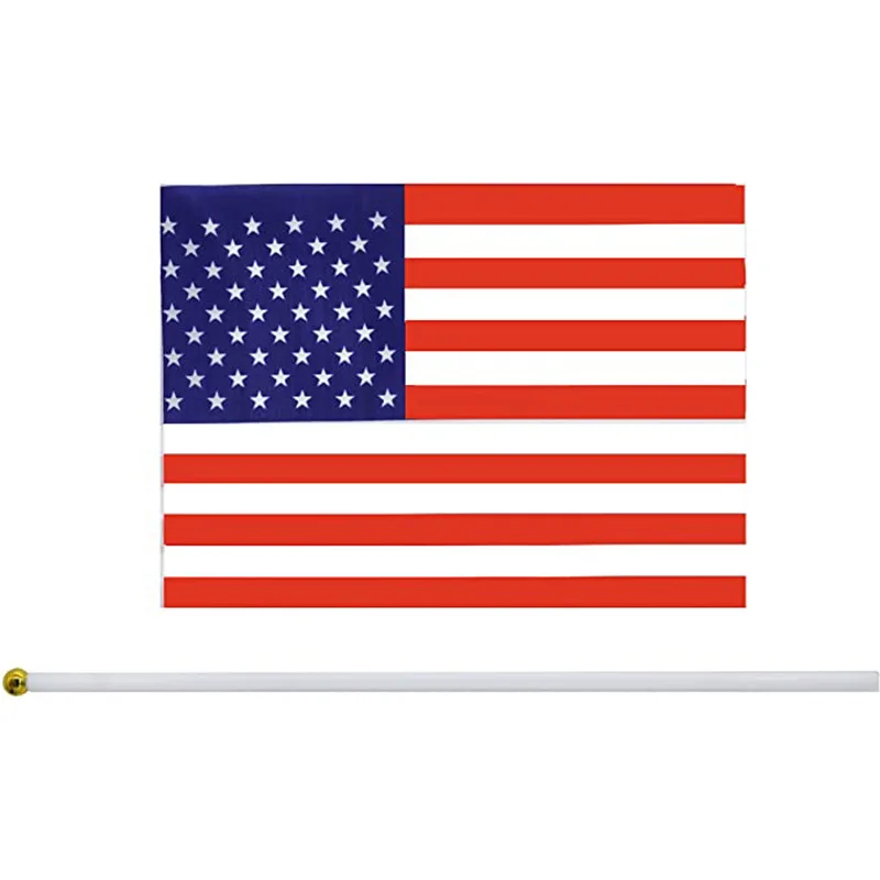 10 шт. ручной мини флаг США 14 х21 см 30 см|Украшения своими руками для вечеринки| |
