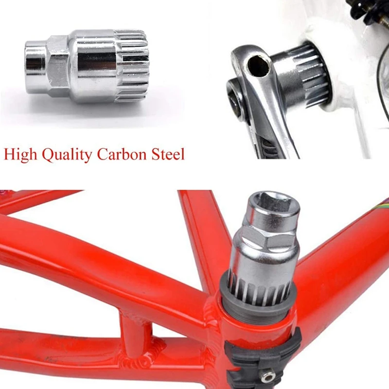 

7 Pcs Bicycle Repair Tool Kit,Bottom Bracket Removal Bike Chain Breaker Bracket Remover Freewheel Remover,3 Tyre Levers