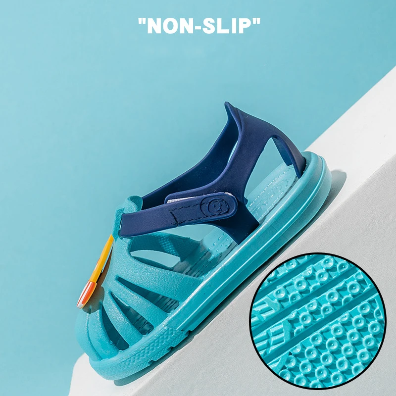 Сандалии с единорогом для мальчиков и девочек обувь радужной лошадью летние