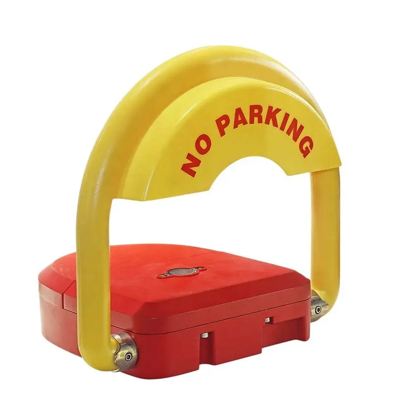 Нержавеющий и прочный Аккумуляторный смарт-замок для парковки серый красный