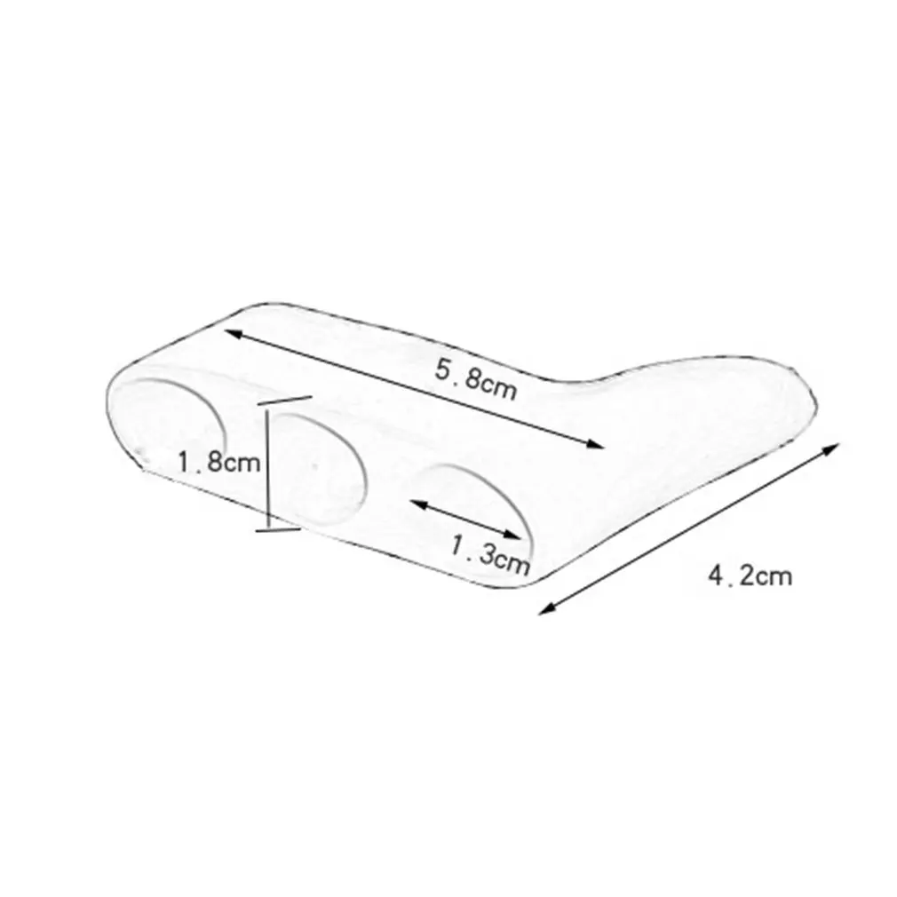 Силиконовый разделитель для ноги подтяжки поддержка 3 отверстий маленький носок