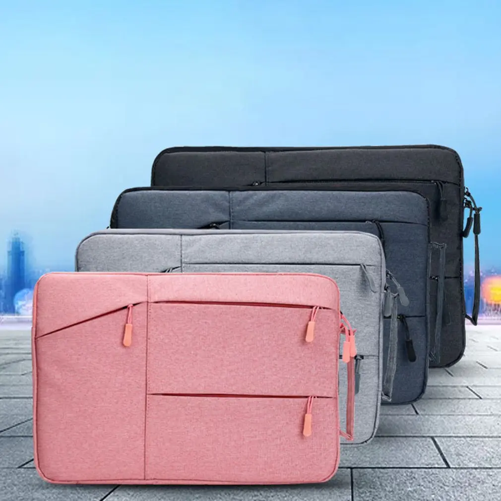 

Black Oxford Style Fashionable Laptop Notebook Sleeve Case Carry Bag Shockproof Handbag Suitable For Macbook