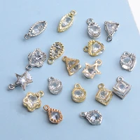 10 pcs fashion exquisite zircon pendant ornaments jewelry earrings choker hair diy jewelry accessories shoes and clothing button