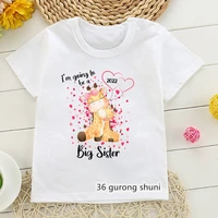 im going to be a big sister 2022 girls t shirts for kids birthday clothes tshirts fashion children t shirts cute girls clothes