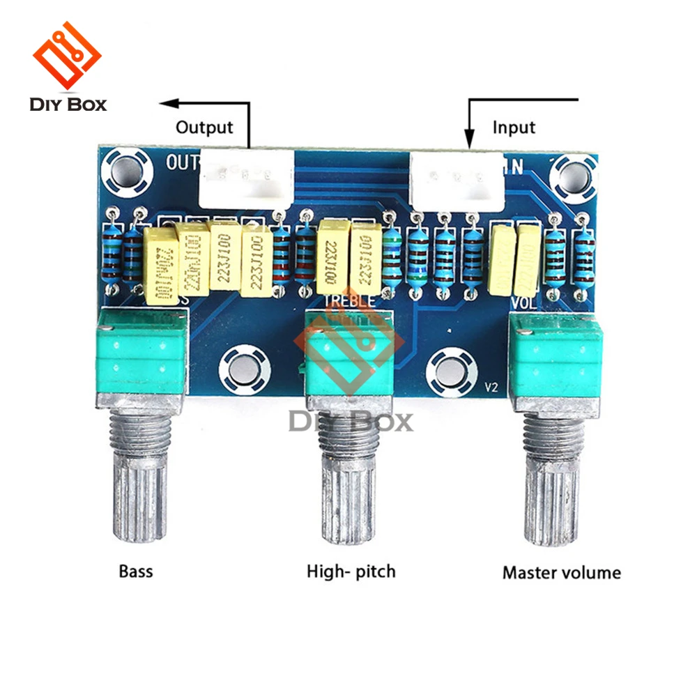 

XH-M802 power Amplifier Board module High and Low Voltage Mixer Tone Board Volume Control Subwoofer PCB Adjustment Amplificador