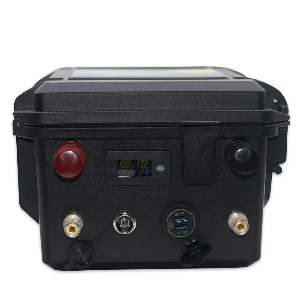 Водонепроницаемый комплект литиевых батарей 12 В LiFePO4 150 Ач встроенный Bluetooth BMS lifepo4