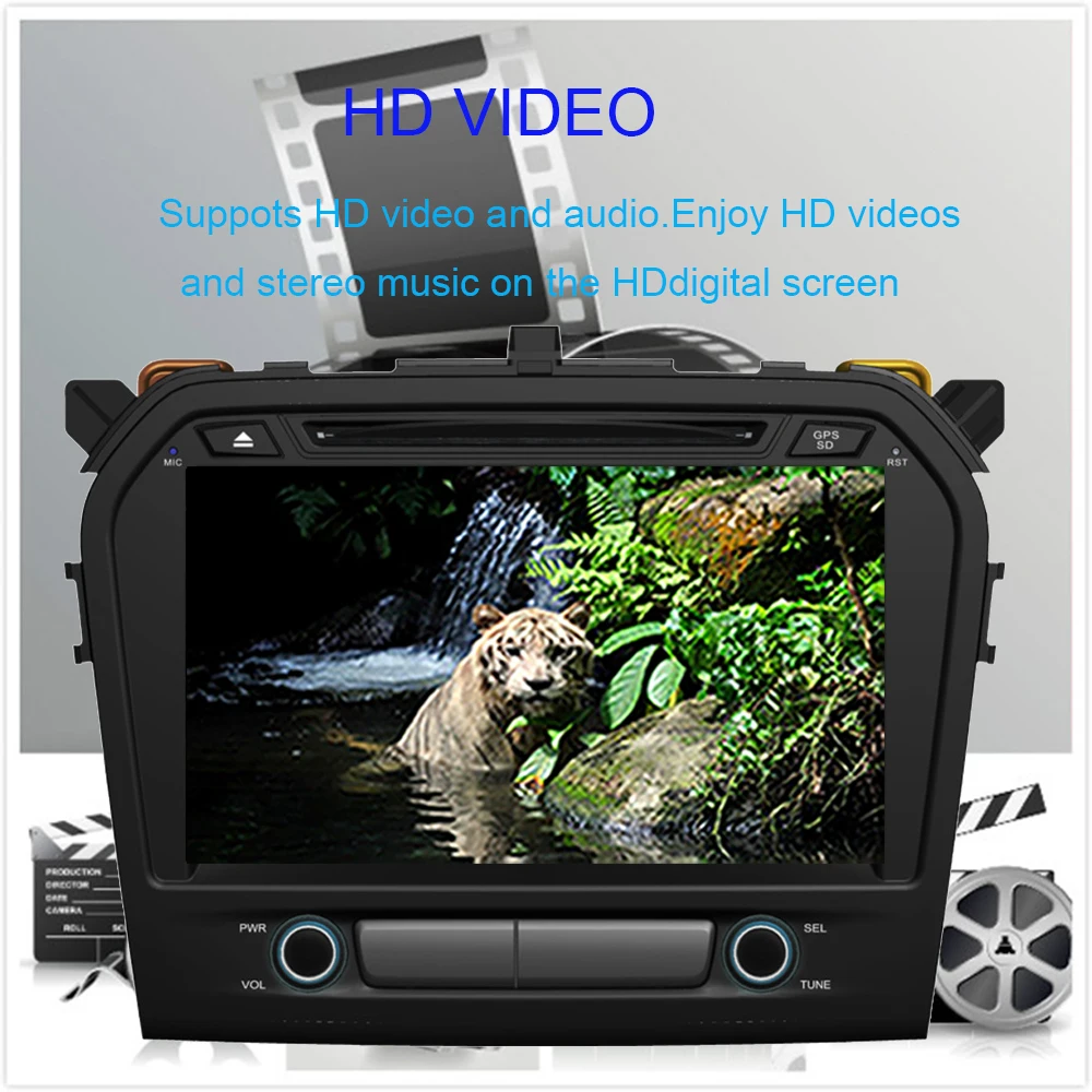 9-дюймовый автомобильный GPS-навигатор для Suzuki Grand Vitara 2015-2022 Android 10 0 Восьмиядерный