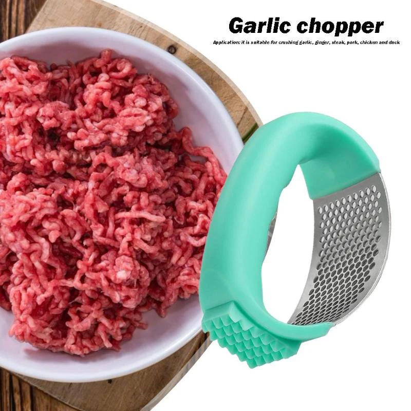 Пресс для чеснока из нержавеющей стали 2-в-1 ручной измельчитель инструменты