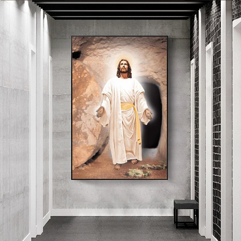 

Christ Jesus Religious Famous Oil Painting on Canvas Cuadros Posters and Prints Scandinavian Wall Art Picture for Living Room