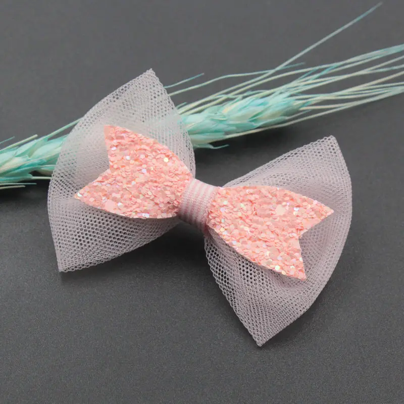 

12Pcs/Pack Small Fine Point Gauze Net Yarn Bowknot For Hat Shoes Clothing Handmade DIY Material Children's Hairpin Accessories