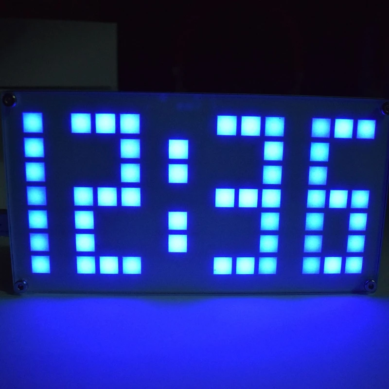 

DIY DS3231 будильник комплект большой размер решетка сенсорные часы Регулируемая яркость