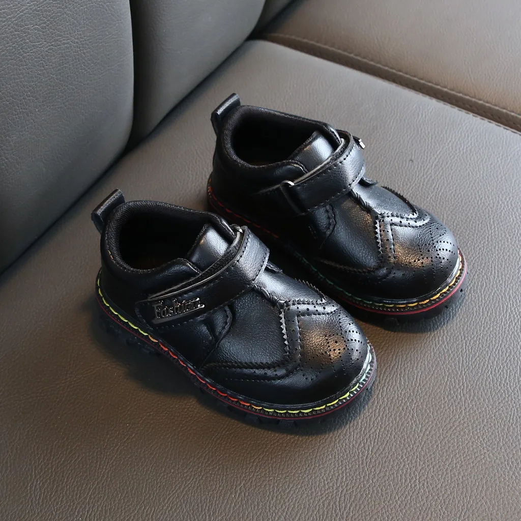 Детские ботинки в британском стиле для мальчиков и девочек вечерние