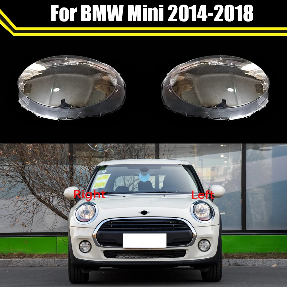 Auto Light Caps For BMW Mini 2014 2015 2016 2017 2018 Car Headlight Cover Lampcover Lampshade Lamp Glass Lens Case Glass Shell
