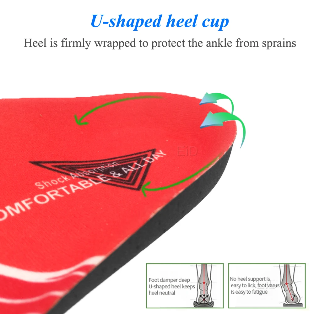 EiD лучшая ортопедическая обувь стельки для обуви EVA Arch Foot Pad X/O коррекции ног на