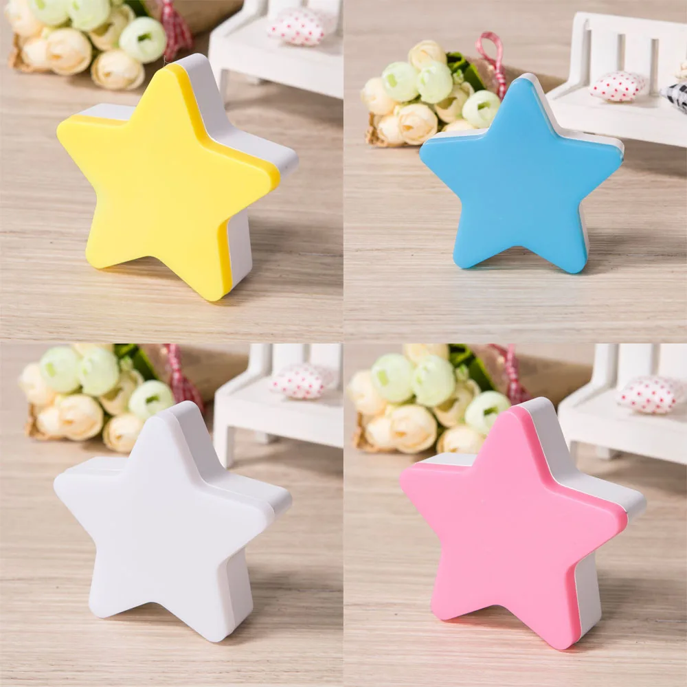 Светодиодный ночник с теплой звездой 110 в 220 декор для комнаты штепсельный