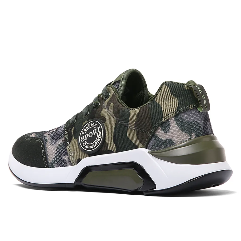 Популярная мужская повседневная обувь сезон весна-осень камуфляжная Zapatos mesh Calzado