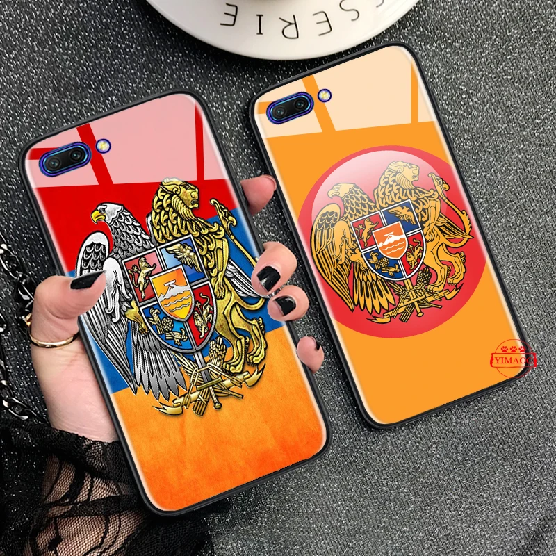 Стеклянный чехол с гербом для huawei P10 P20 P30 Lite Pro P Smart Y6 Prime Y93 mate 20 |